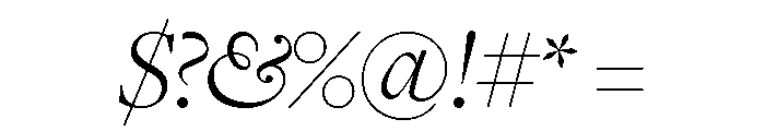 Freight Display Light Italic Font OTHER CHARS