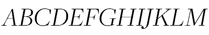 Freight Display Light Italic Font UPPERCASE