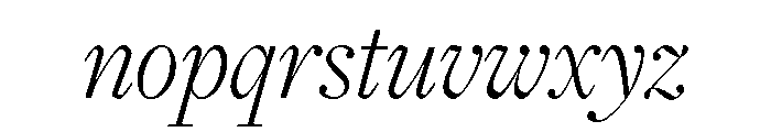 Freight Display Light Italic Font LOWERCASE