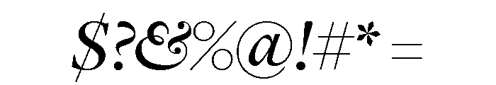 Freight Display Medium Italic Font OTHER CHARS