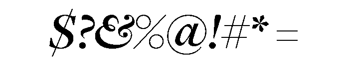 Freight Display Semi Bold Italic Font OTHER CHARS