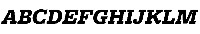 Freight Macro Black Italic Font UPPERCASE