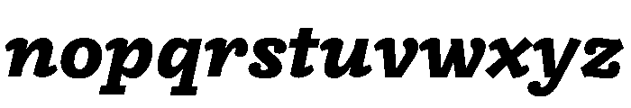 Freight Macro Black Italic Font LOWERCASE