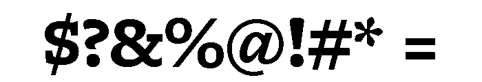 Freight Macro Bold Font OTHER CHARS