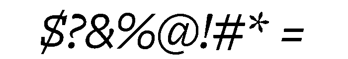 Freight Macro Book Italic Font OTHER CHARS