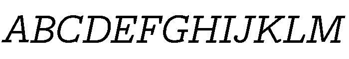 Freight Macro Book Italic Font UPPERCASE