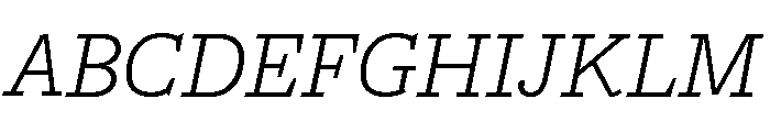 Freight Macro Light Italic Font UPPERCASE