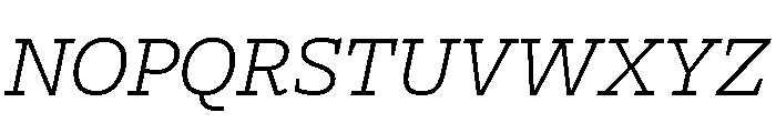 Freight Macro Light Italic Font UPPERCASE