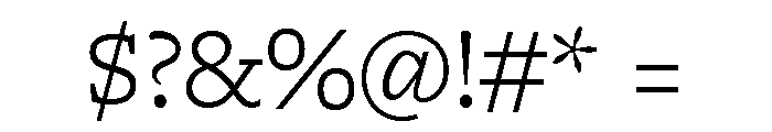 Freight Macro Light Font OTHER CHARS