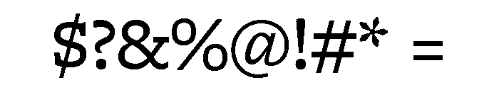 Freight Macro Medium Font OTHER CHARS