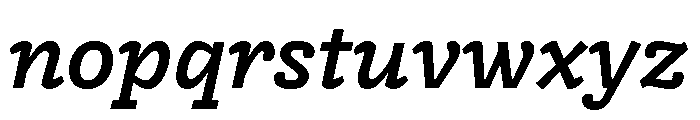 Freight Macro Semi Bold Italic Font LOWERCASE