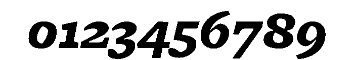 Freight Micro Black Italic Font OTHER CHARS