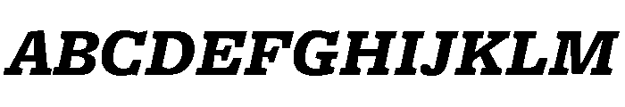 Freight Micro Black Italic Font UPPERCASE