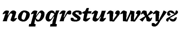 Freight Micro Black Italic Font LOWERCASE