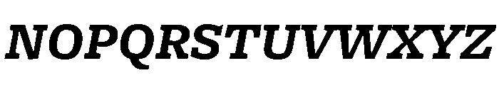 Freight Micro Bold Italic Font UPPERCASE