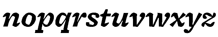 Freight Micro Bold Italic Font LOWERCASE