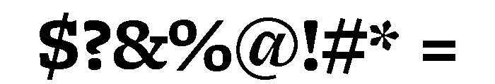 Freight Micro Bold Font OTHER CHARS
