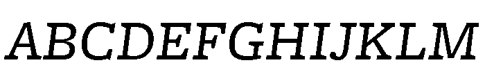 Freight Micro Book Italic Font UPPERCASE