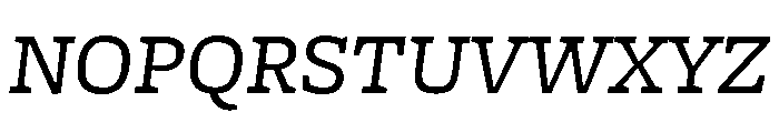 Freight Micro Book Italic Font UPPERCASE