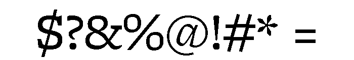 Freight Micro Book Font OTHER CHARS