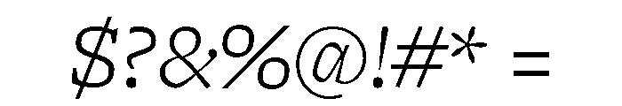 Freight Micro Light Italic Font OTHER CHARS