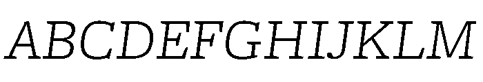 Freight Micro Light Italic Font UPPERCASE