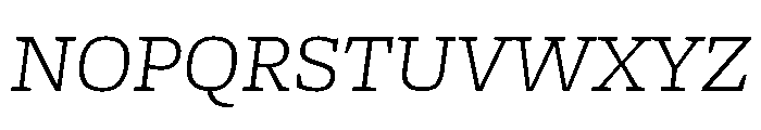 Freight Micro Light Italic Font UPPERCASE