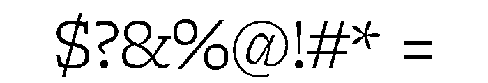 Freight Micro Light Font OTHER CHARS