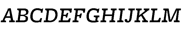 Freight Micro Medium Italic Font UPPERCASE