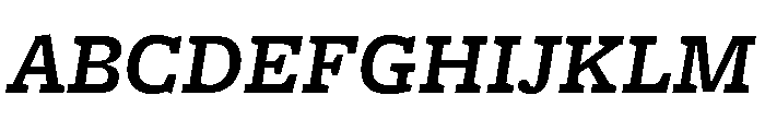 Freight Micro Semi Bold Italic Font UPPERCASE