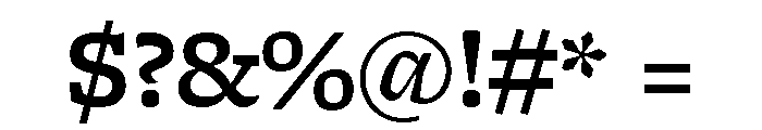Freight Micro Semi Bold Font OTHER CHARS