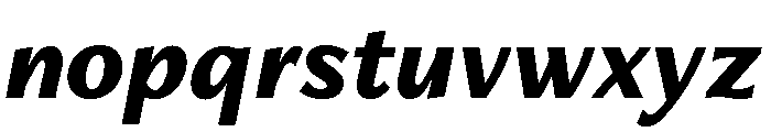 Freight Neo Black Italic Font LOWERCASE