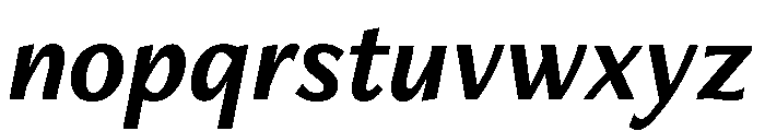 Freight Neo Bold Italic Font LOWERCASE