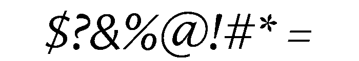 Freight Neo Book Italic Font OTHER CHARS