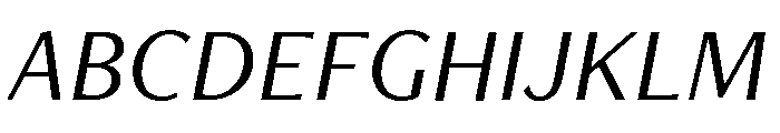 Freight Neo Book Italic Font UPPERCASE
