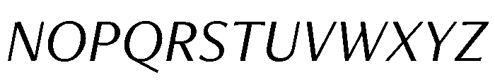 Freight Neo Book Italic Font UPPERCASE