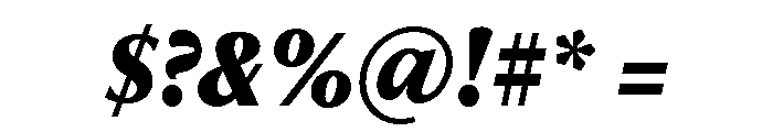 Freight Neo Condensed Black Italic Font OTHER CHARS
