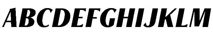 Freight Neo Condensed Black Italic Font UPPERCASE