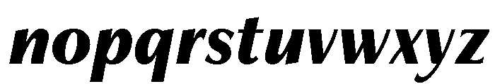 Freight Neo Condensed Black Italic Font LOWERCASE