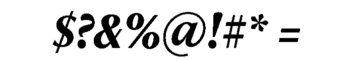 Freight Neo Condensed Bold Italic Font OTHER CHARS