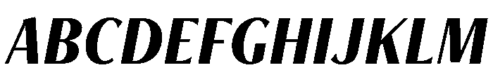 Freight Neo Condensed Bold Italic Font UPPERCASE