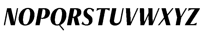 Freight Neo Condensed Bold Italic Font UPPERCASE