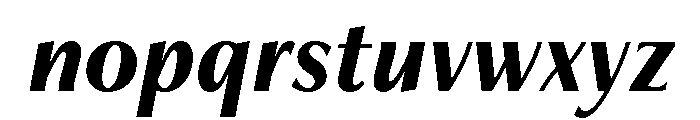 Freight Neo Condensed Bold Italic Font LOWERCASE