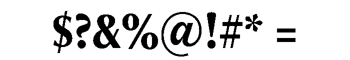 Freight Neo Condensed Bold Font OTHER CHARS