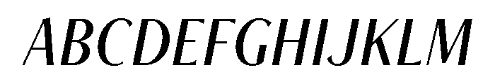 Freight Neo Condensed Book Italic Font UPPERCASE