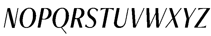 Freight Neo Condensed Book Italic Font UPPERCASE