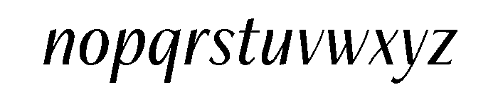 Freight Neo Condensed Book Italic Font LOWERCASE