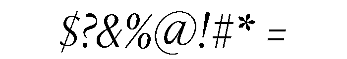 Freight Neo Condensed Light Italic Font OTHER CHARS