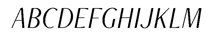 Freight Neo Condensed Light Italic Font UPPERCASE