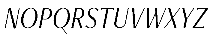 Freight Neo Condensed Light Italic Font UPPERCASE